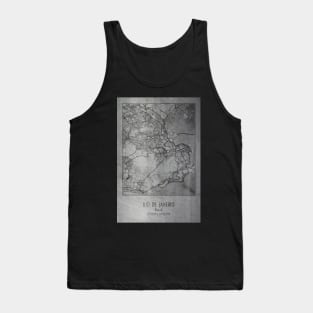 Rio de Janeiro, Brazil, city map Tank Top